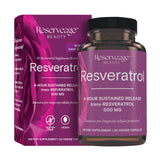 Reserveage Beauty frasco frente mostrando etiqueta y beneficios clave