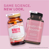 Reserveage Beauty bote junto a una moneda para comparar tamaño real