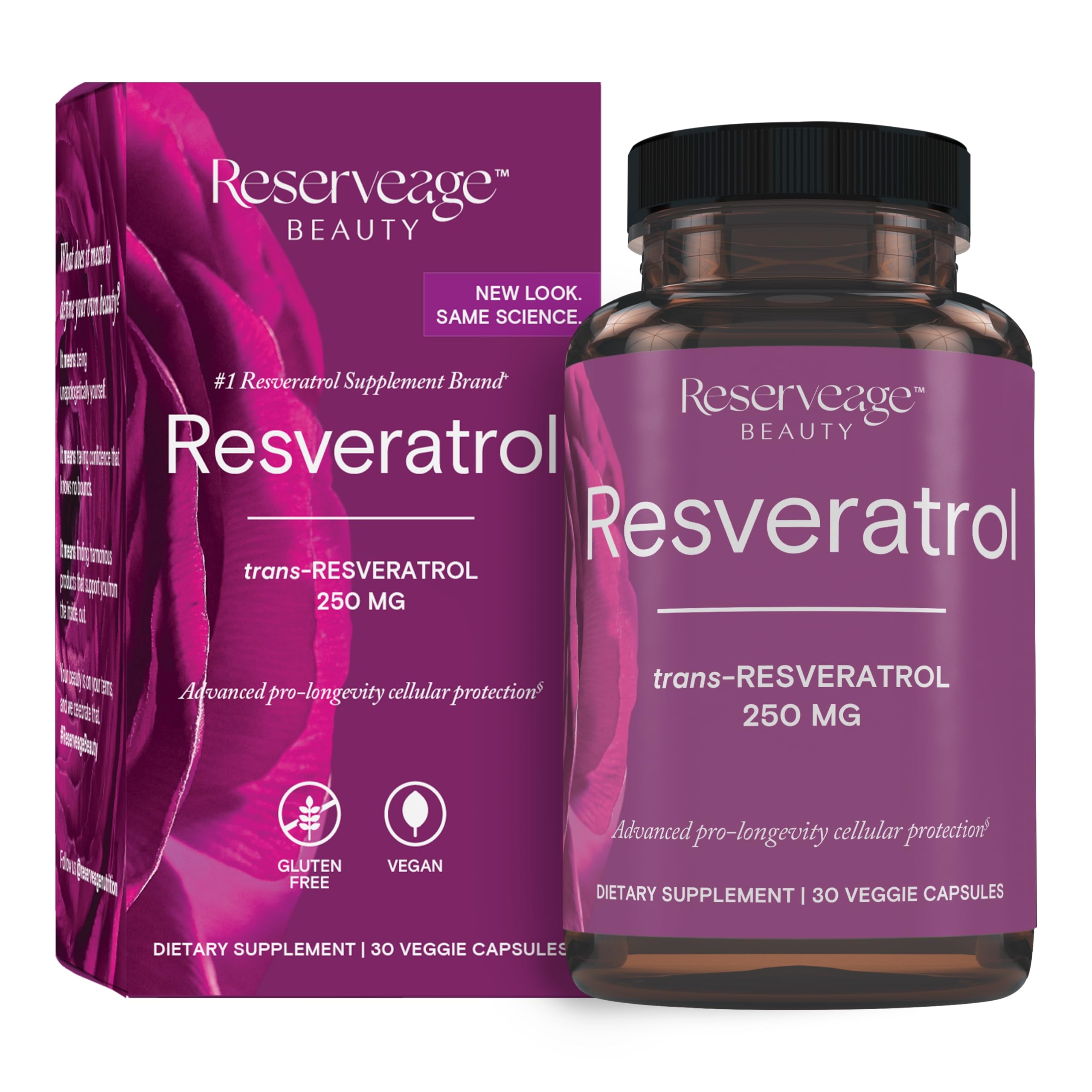 Reserveage envase frontal mostrando diseño y claridad del producto