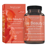 Reserveage Beauty envase frontal mostrando 90 cápsulas para cuidado estético