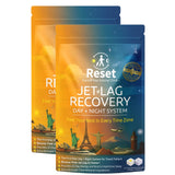 Reset Jet Lag Recovery Patch en contexto de aeropuerto mostrando preparación del viajero
