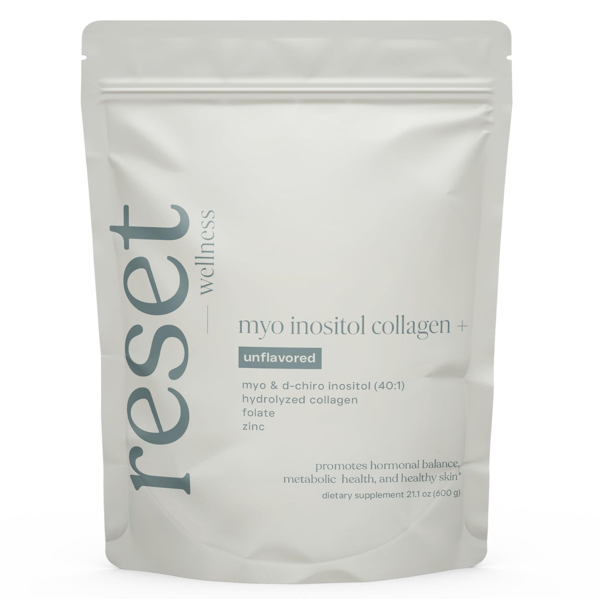 reset wellness frasco frontal mostrando el envase y marca, confianza y calidad