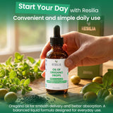 Resilia Oil Of Oregano ingredientes botánicos frescos que refuerzan pureza