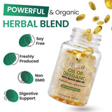 Resilia Oil Of Oregano cápsulas montadas en superficie para una toma fácil y sin sabor fuerte