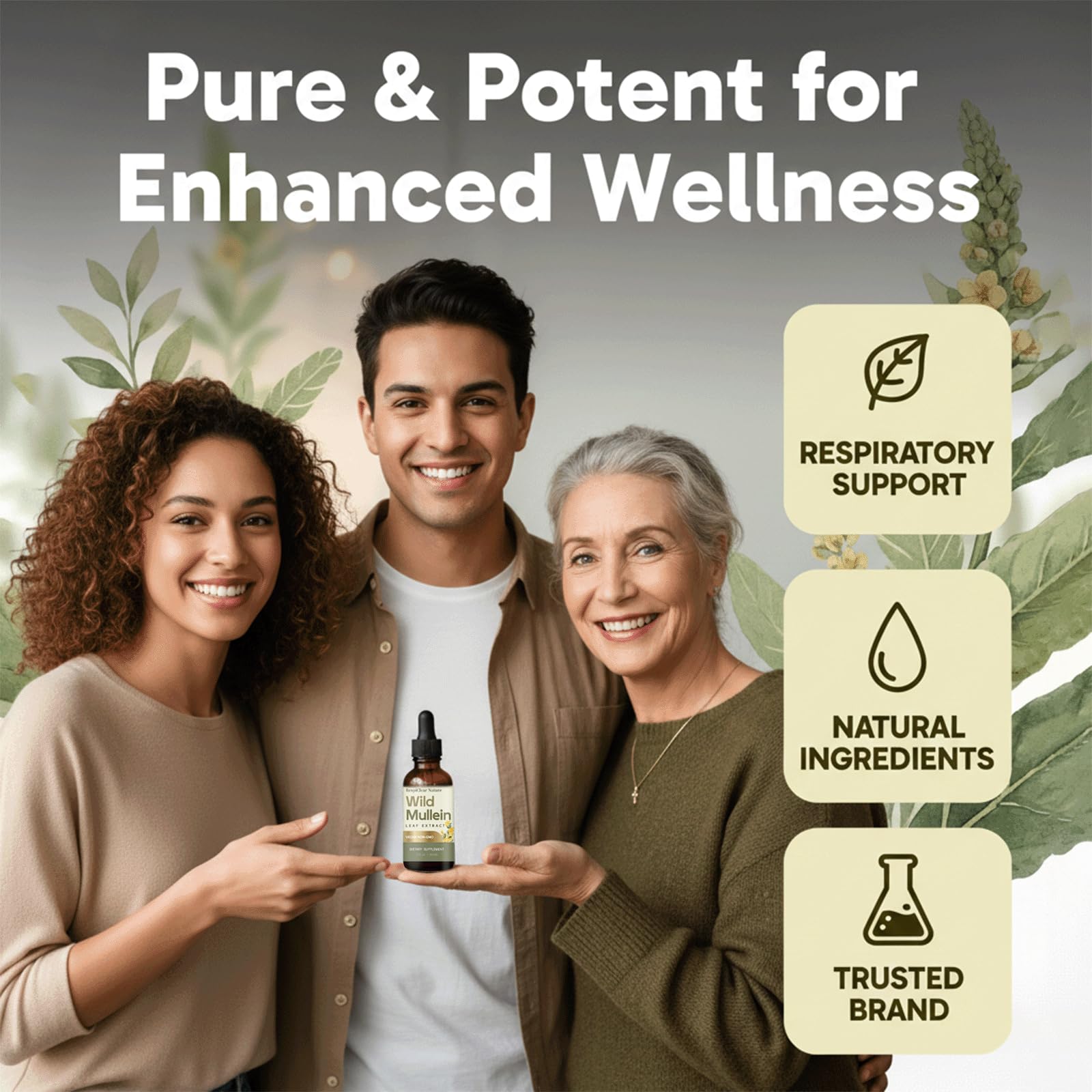 Respiclear Nature etiqueta con ingredientes y calidad, beneficio de transparencia