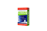 Restora envase frontal mostrando etiqueta clara y beneficios visibles