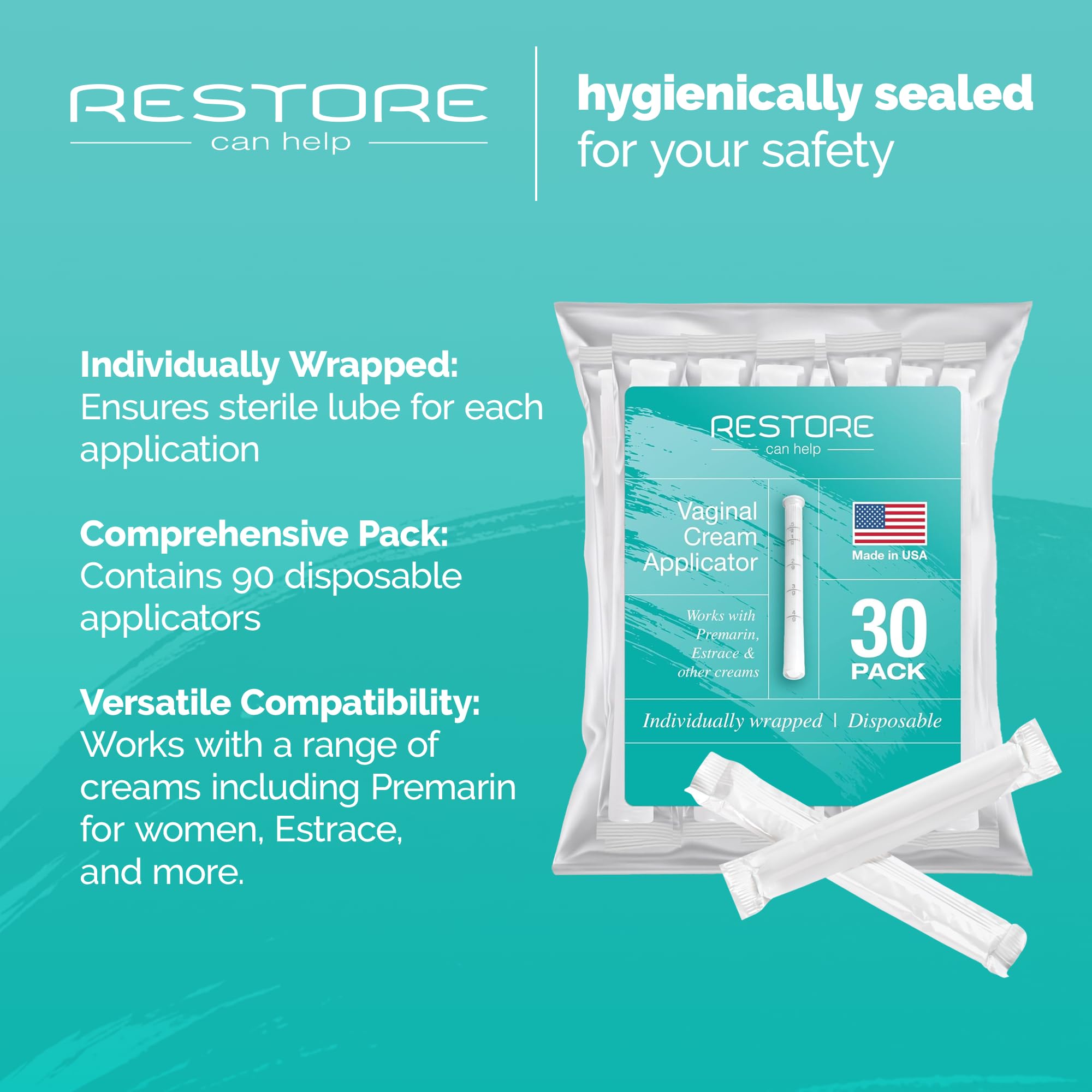 Restore Can Help primer plano de la boquilla roscada, comodidad al insertar