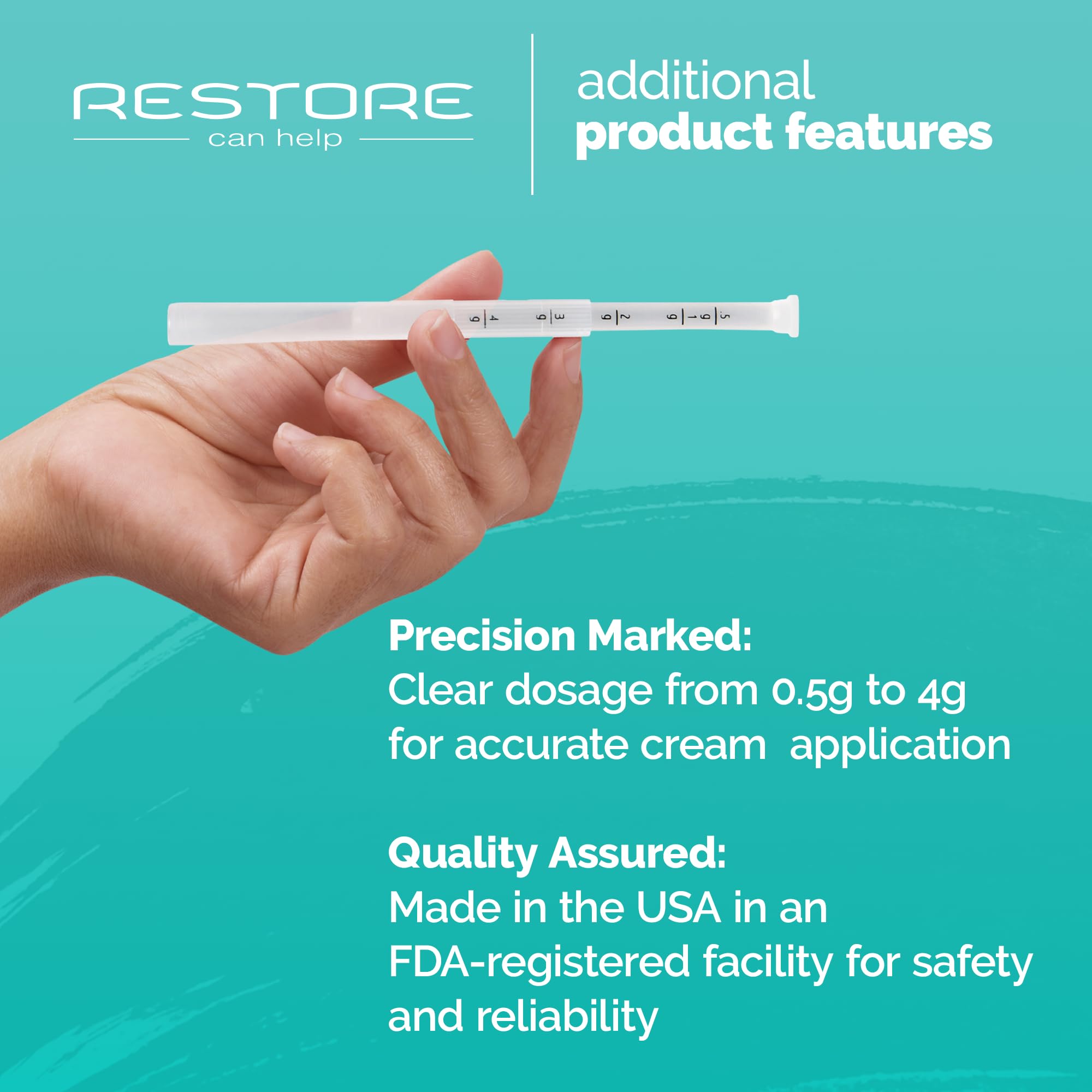 Restore Can Help aplicador cargado en uso, aplicación controlada y sin derrames