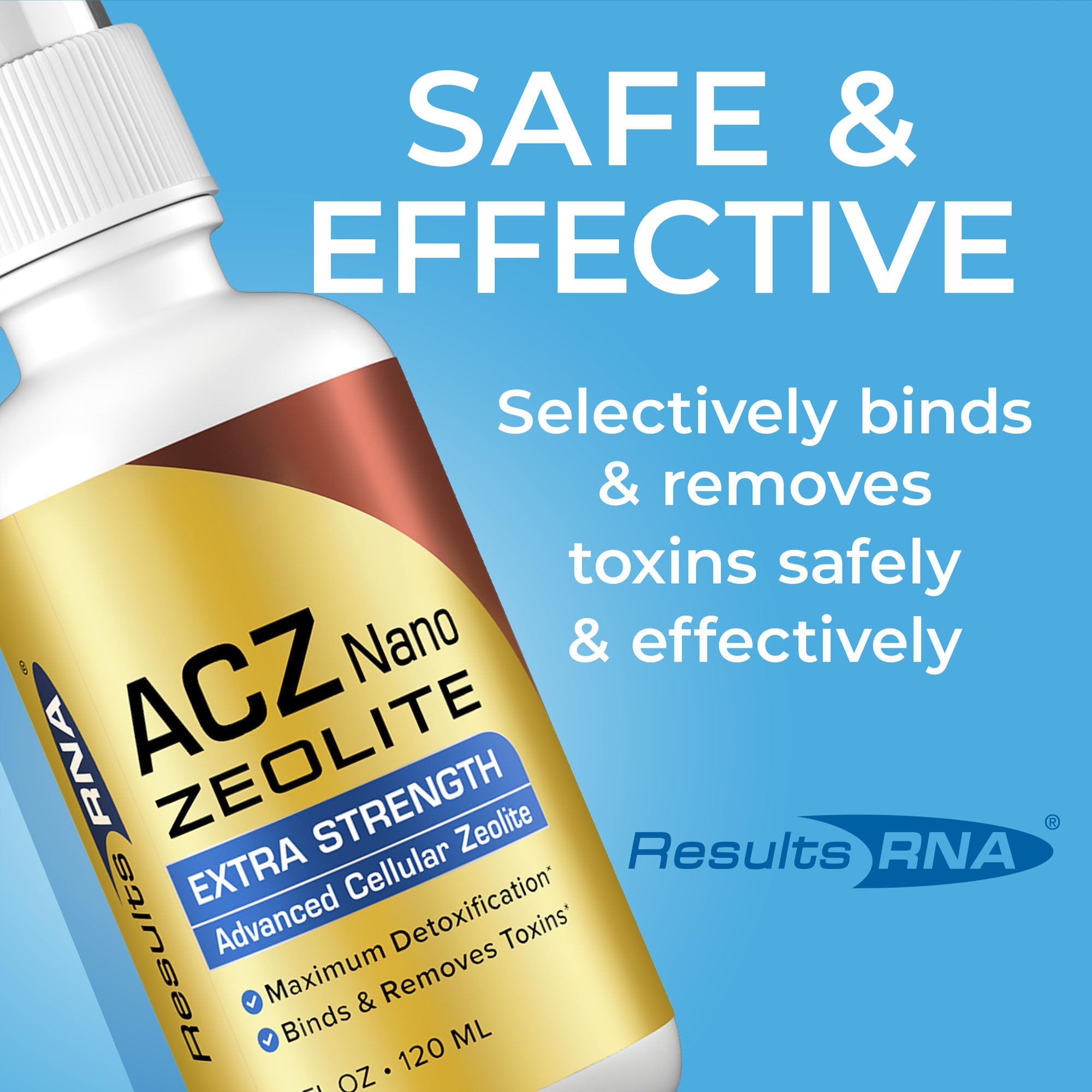 Results RNA primer plano de etiqueta con ingredientes y beneficios visibles