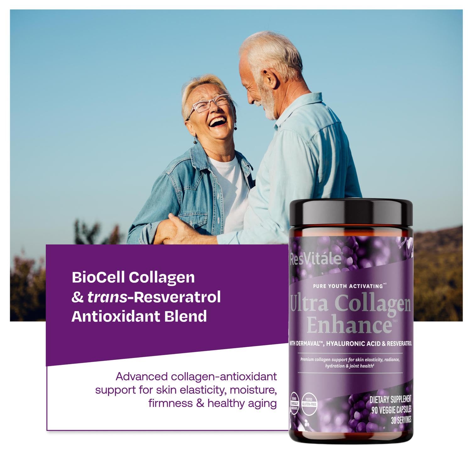 Detalle de resveratrol en la fórmula ResVitále para protección antioxidante