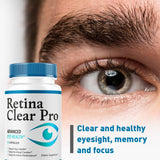 Retina Clear Pro frascos abiertos mostrando cápsulas para ver cantidad