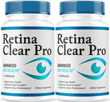 Retina Clear Pro frente del empaque mostrando frascos y beneficios visibles