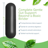 Return Healthy Binder Blend frasco con cuentas y dos cápsulas servidas para la porción diaria