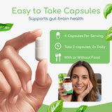 Return Healthy persona tomando cápsula mostrando integración en la rutina diaria