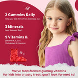 ReviNutra textura de gomita sabor cereza mostrando suavidad y atractivo para niños