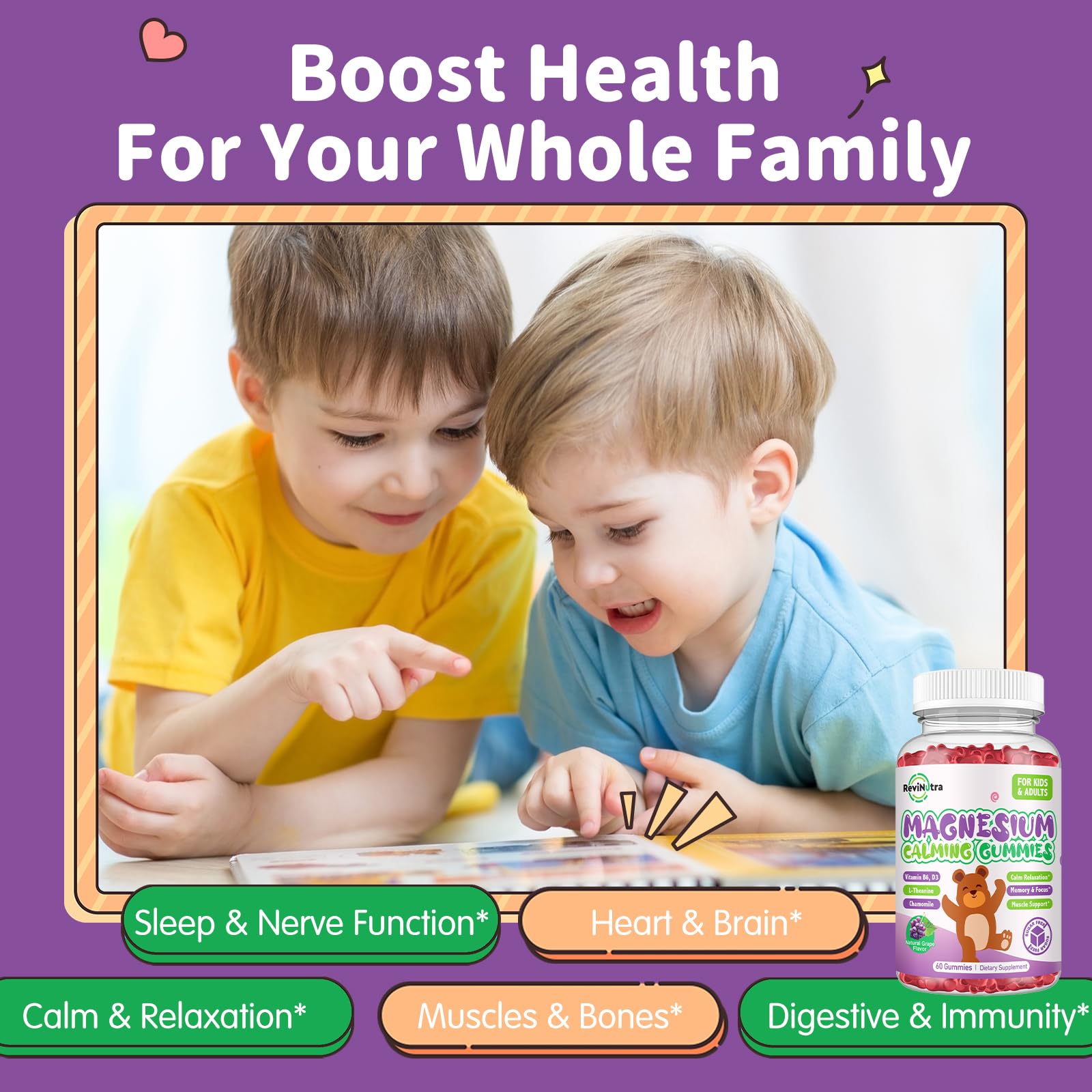 ReviNutra gominolas en mano para comparar tamaño y dosis en niños