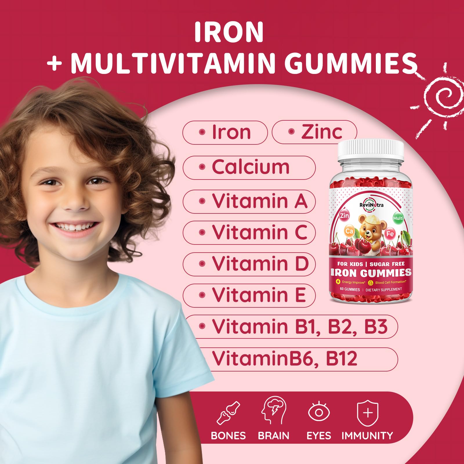 ReviNutra gomitas en mano para comparar tamaño y facilitar la dosificación diaria