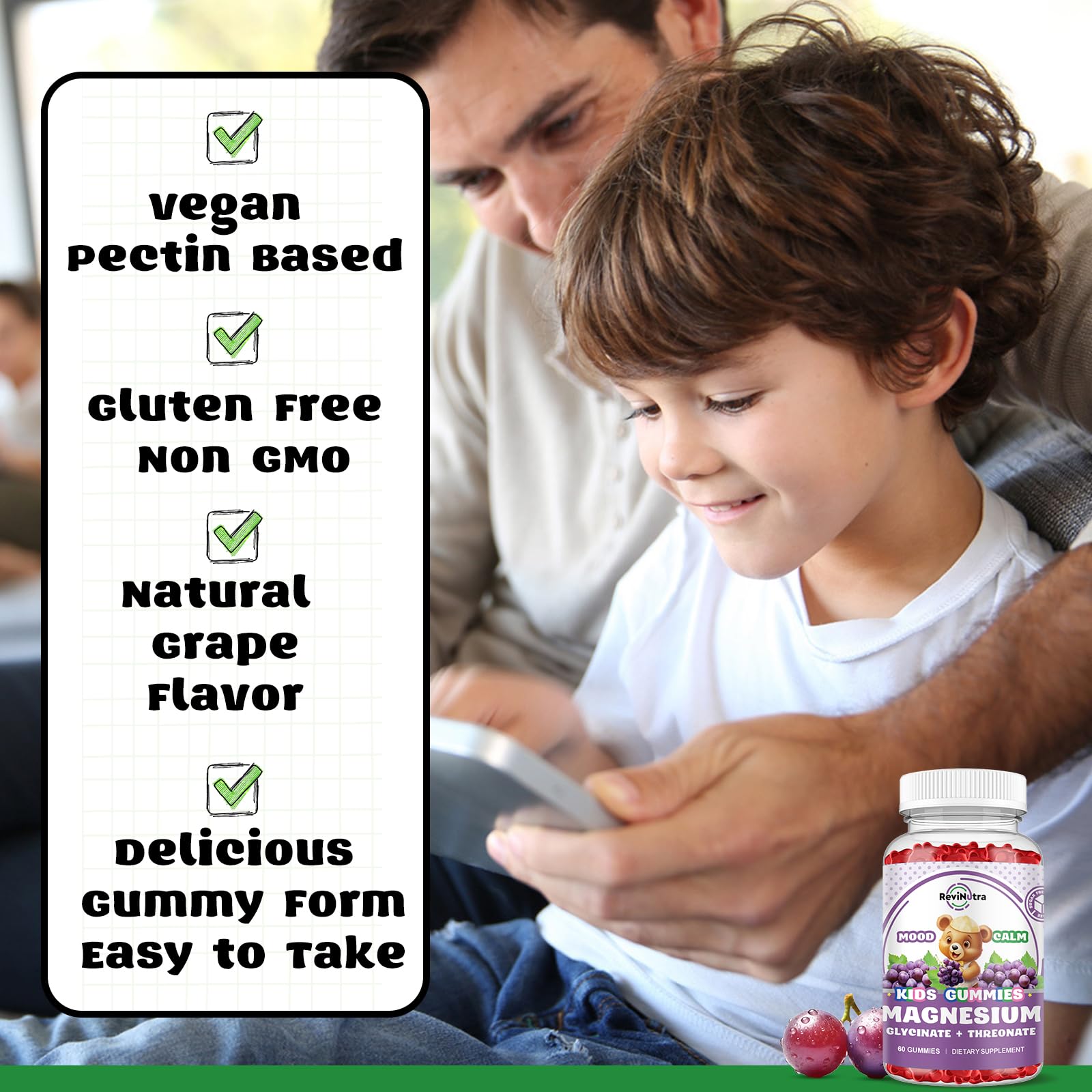 ReviNutra ingredientes destacados: magnesio, D3, B6 y omega‑3 vegetal