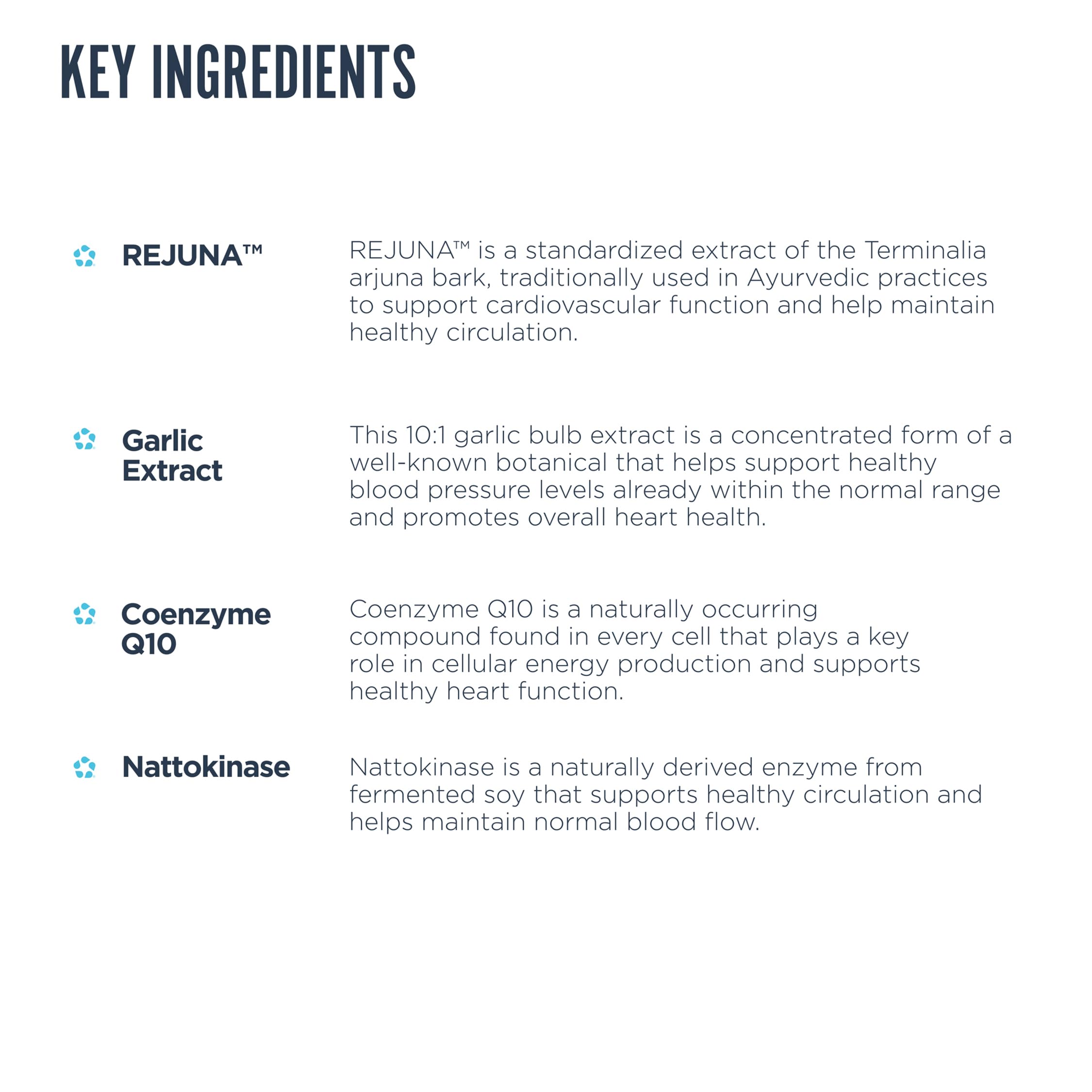 Revive detalle de etiqueta con lista de ingredientes clave y beneficios visibles