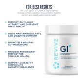 Revive MD GI Plus etiqueta con lista de ingredientes naturales visible