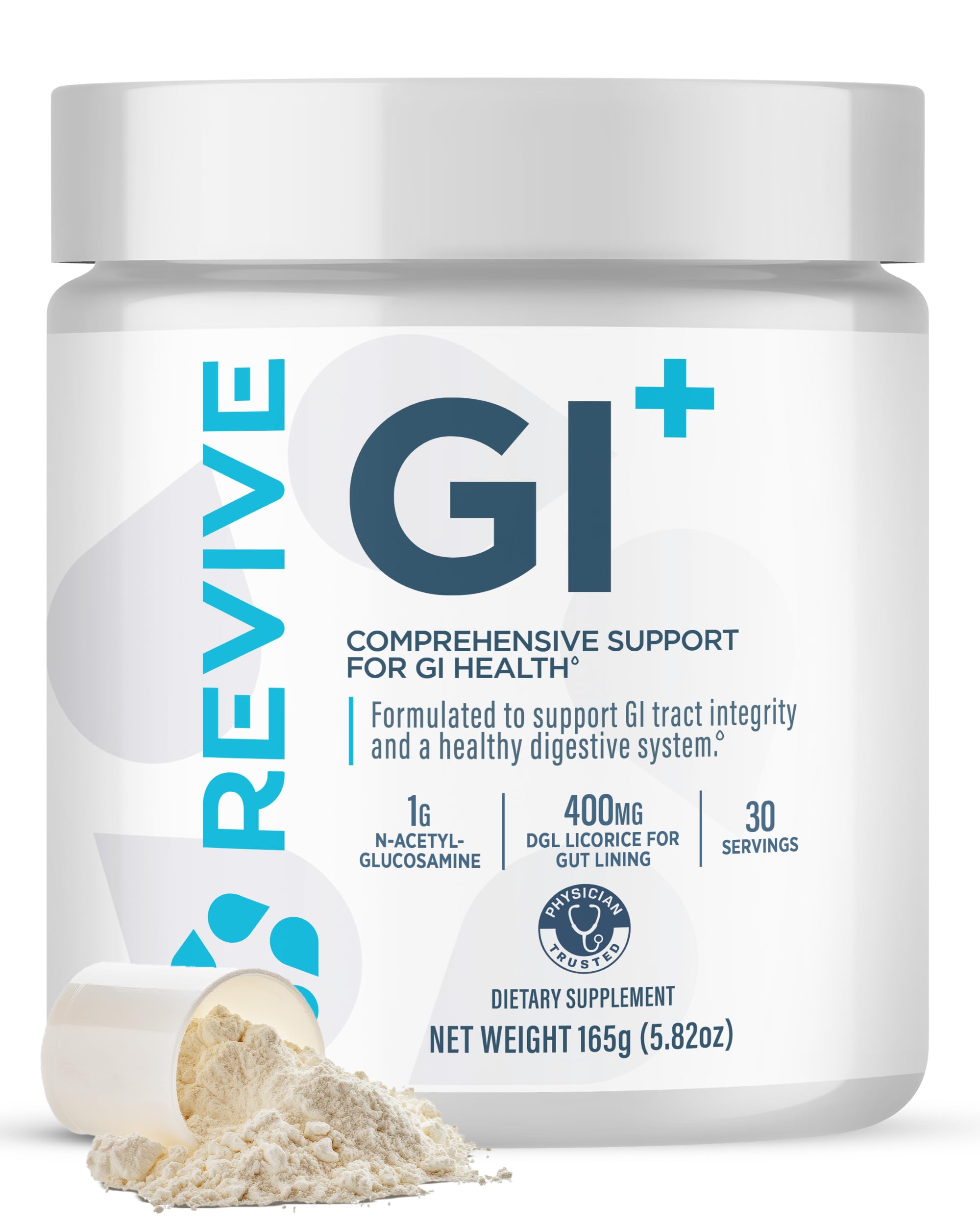 Revive MD GI Plus frente del envase mostrando presentación y beneficios