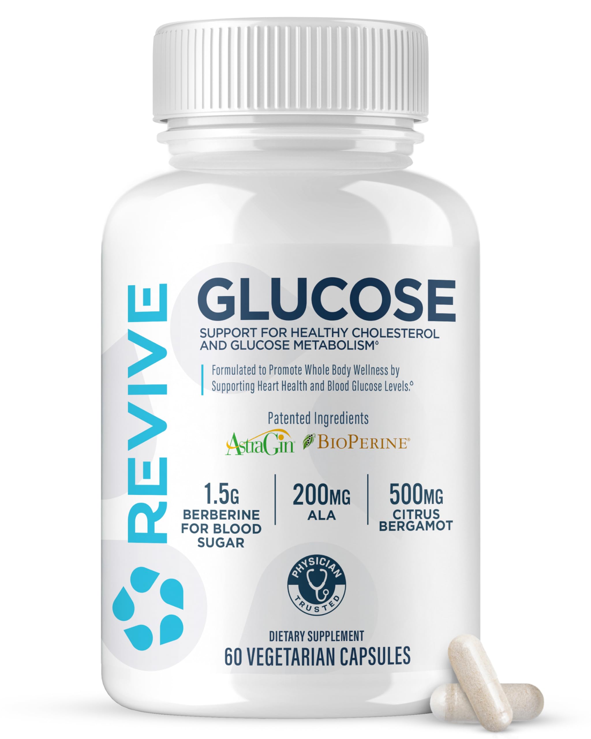 Revive frasco frontal mostrando etiqueta y beneficios claros