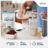 Revive Naturals etiqueta de ingredientes con origen y tipos
