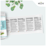 Revive Naturals etiqueta nutricional visible, información clara y transparente