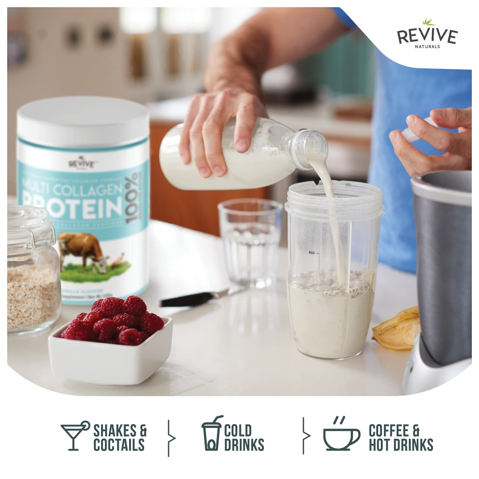 Revive Naturals representación de fuentes: bovino, marino y pollo, trazabilidad