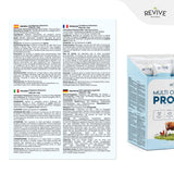 Revive Naturals fuentes: vacuno pasto, pescado salvaje, pollo libre y huevo