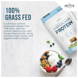 Revive Naturals ingredientes: bovino grass-fed y pescado salvaje