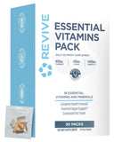 Revive paquete frontal mostrando diseño y beneficio de conveniencia
