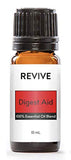 REVIVEEO botella frontal Digest Aid mostrando etiqueta clara y beneficio ambiental