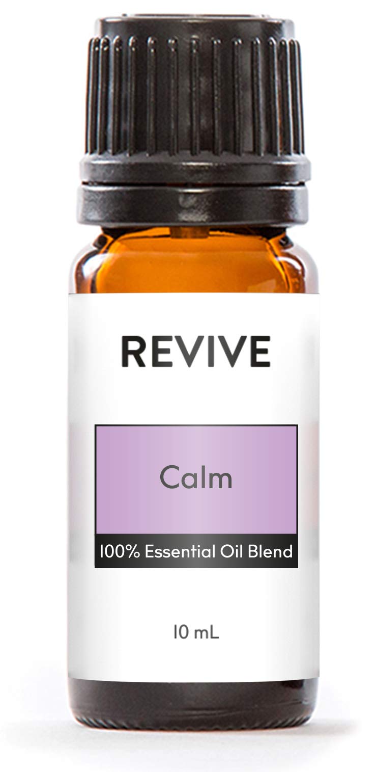 REVIVEEO Calm botella frontal mostrando diseño y tamaño, ideal para aromaterapia