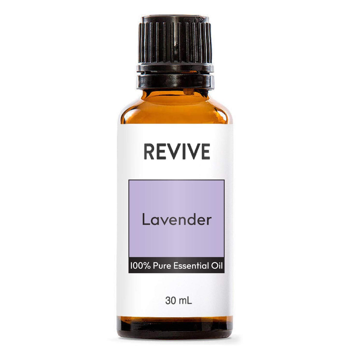 REVIVEEO botella frontal de 30 mL con aceite de lavanda, envase práctico y seguro
