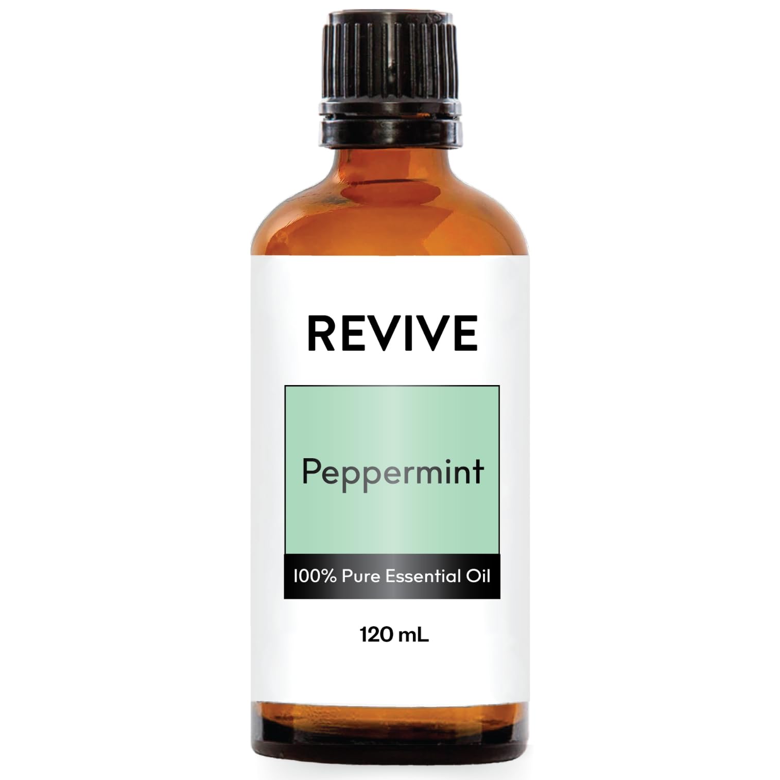 REVIVEEO botella frontal menta mostrando volumen y pureza