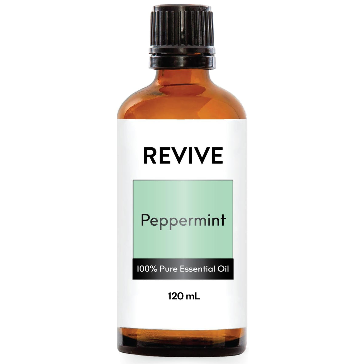 REVIVEEO botella frontal menta mostrando volumen y pureza