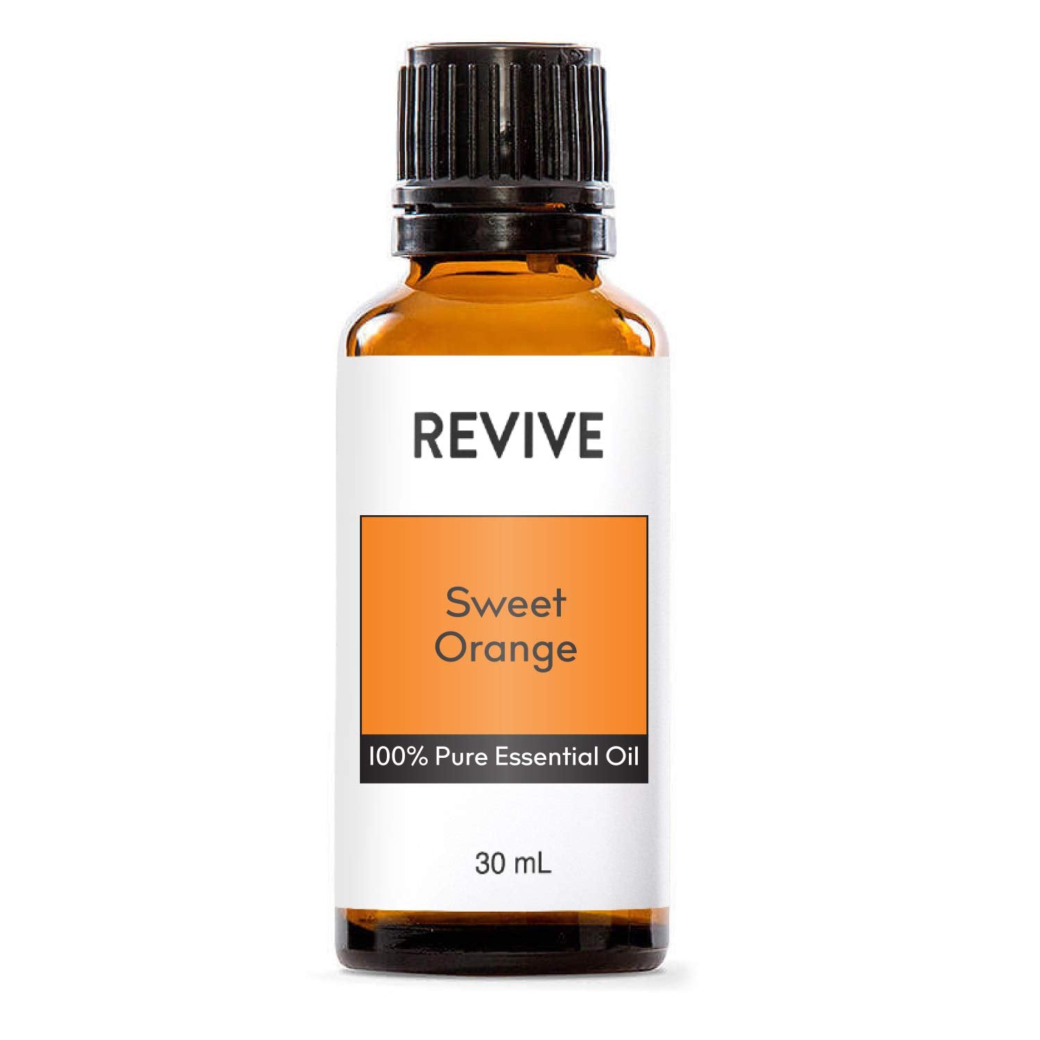 REVIVEEO botella frontal de 30ml mostrando etiqueta clara y fragancia cítrica beneficial