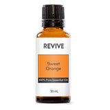 REVIVEEO botella frontal de 30ml mostrando etiqueta clara y fragancia cítrica beneficial
