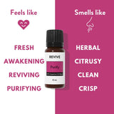 REVIVEEO Purify en difusor en sala creando ambiente fresco y acogedor
