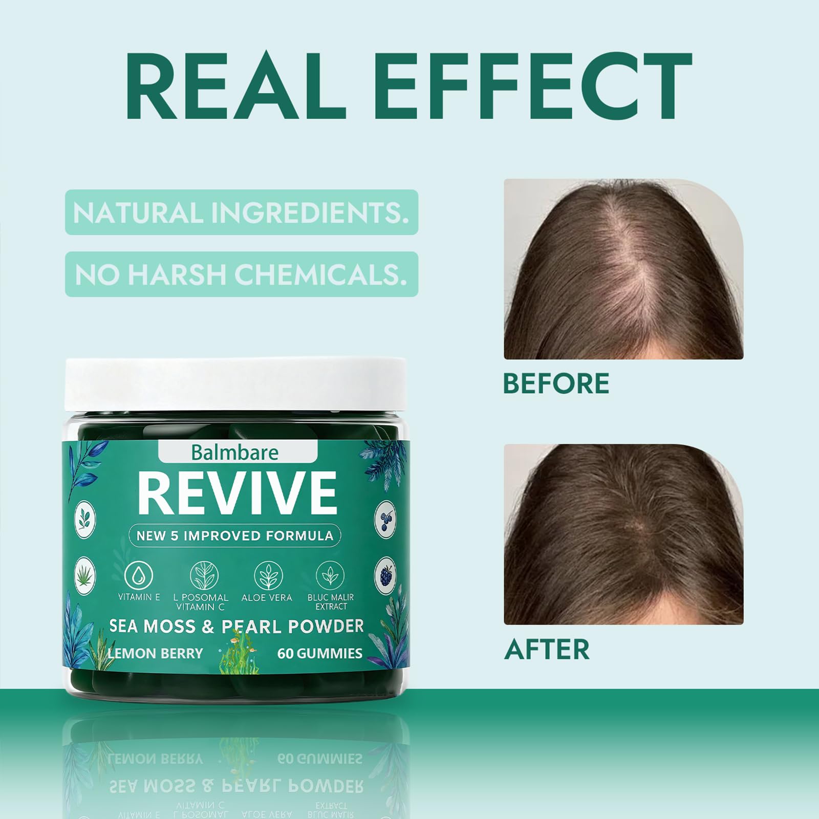 ReviveNerve gominolas con musgo marino y aloe vera naturales