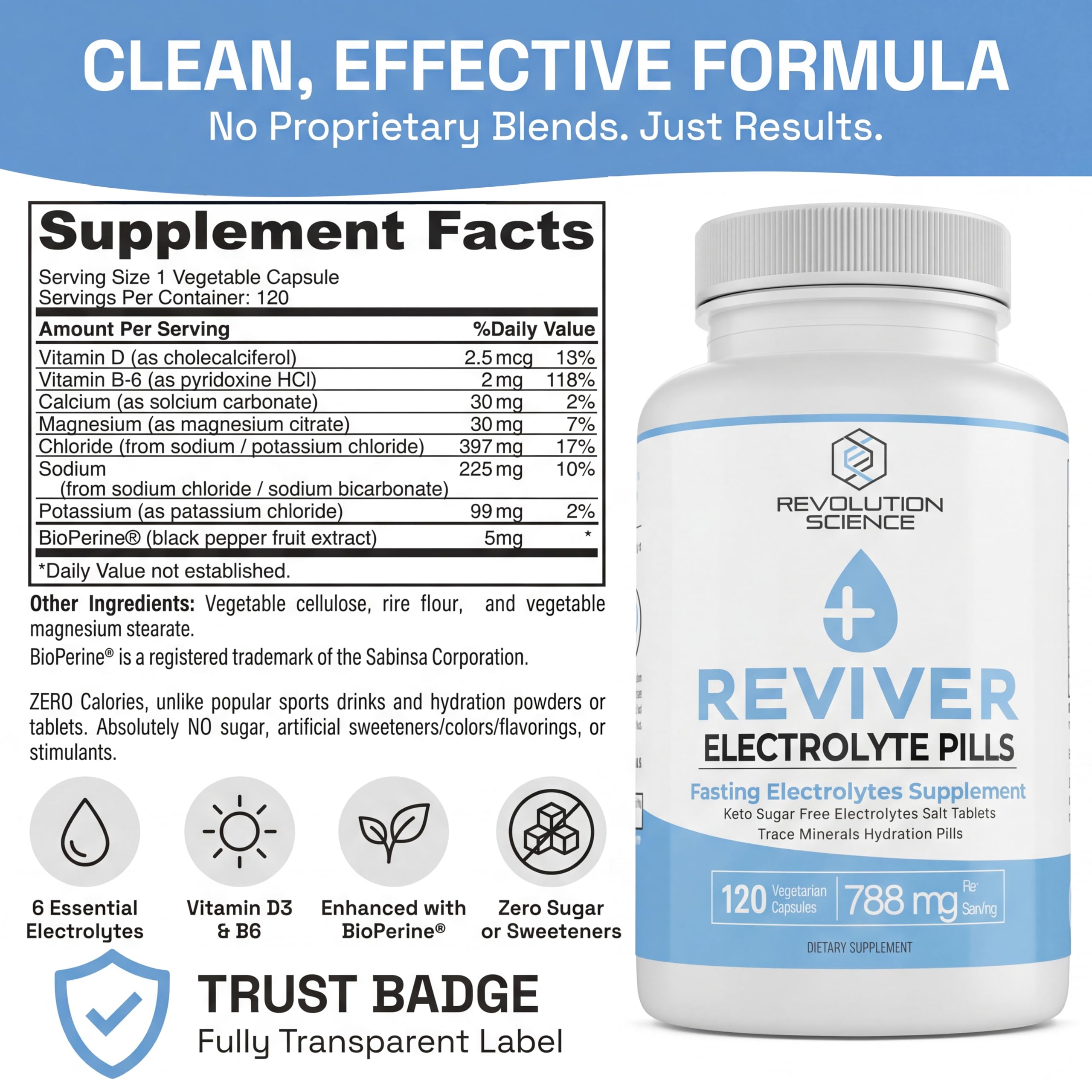 REVIVER pastillas en mano para comparar tamaño y llevar en carrera