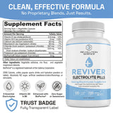REVIVER pastillas en mano para comparar tamaño y llevar en carrera