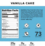 Revolution Nutrition etiqueta nutricional ampliada mostrando 25 g proteína