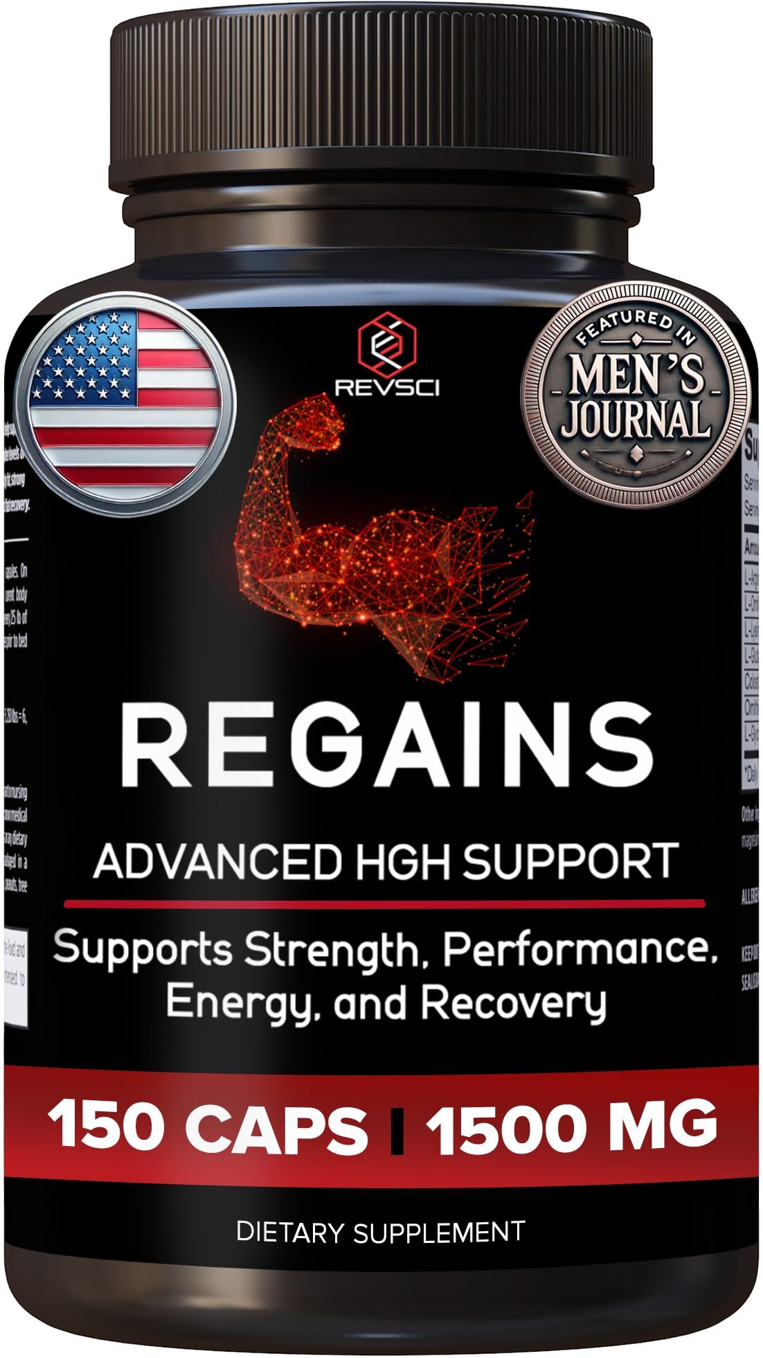 Revolution Science envase frontal Regains mostrando diseño y confianza