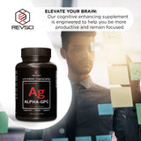 Revolution Science etiqueta nutricional ampliada destacando 600 mg por porción