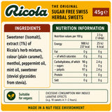 Ricola en mano para comparar escala, portátil y fácil de llevar