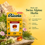 Ricola textura de pastilla en primer plano, destaca calidad y pureza