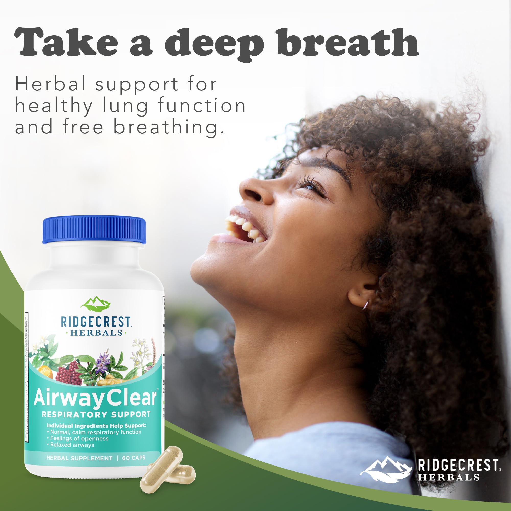 RidgeCrest Herbals AirwayClear ambientación urbana frente a aire con humo