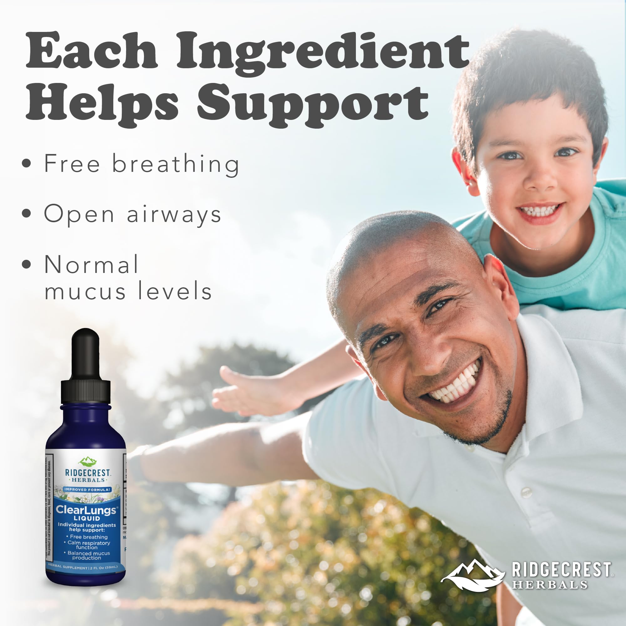 RidgeCrest Herbals textura líquida en cucharilla para dosificación fácil